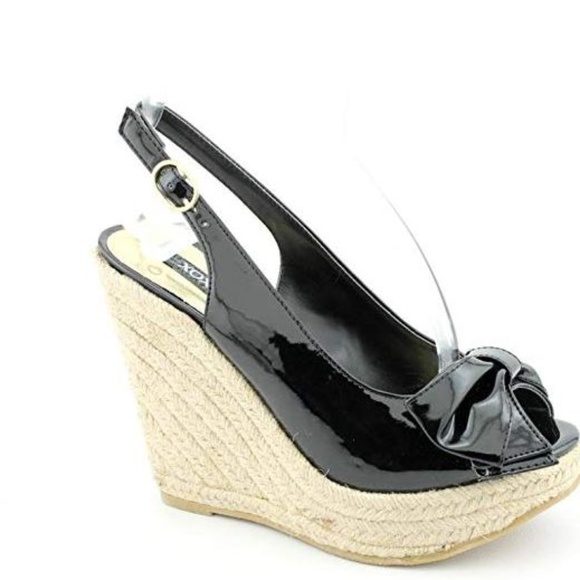XOXO Shoes - XOXO Briana Black Wedge-NEW